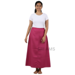 WOMEN'S SOLID COTTON RANI ROSE COLOUR PETTICOAT