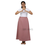 WOMEN'S SOLID COTTON DUSKY PINK COLOUR PETTICOAT