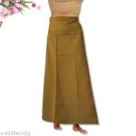 SRI AMS WOMENS COTTON PETTICOAT 7 PART (EMBROIDERY DESIGN, COLOR-KHAKI)